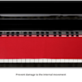 Miniatyrbillede 8 af 8: Klaver Keyboard Klud Filt Anti-Støv Absorberende Fugt Cover for at Undgå Skader (Rød)