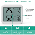 Miniatyrbild 4 av 5: Digital termometer hygrometer, stor inomhus LCD-termometer,