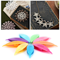 Miniatyrbild 1 av 8: 9 st/set Tatting Shuttles Färgglada Tatting Shuttles Hantverk Verktyg för DIY Hand Stickning