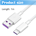 Pikkukuva 5 / 5: Alkuperäinen Huawei P30 Pro SuperCharge -kaapeli USB-C 22,5 W 5 A valkoinen