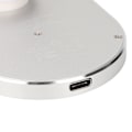 Miniatyrbillede 5 af 8: Magnetisk trådløs billader 360 graders rotation rund 15W stærk magnet telefon trådløs oplader til bil hjem hvid