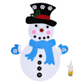 Miniatyrbild 1 av 7: DIY Filt Snögubbe Dekoration, Mjukt Giftfritt Material För Säker Lek, Interaktivt Snögubbe Pysselset Med Flera Stilaccessoarer, Pedagogisk