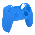 Miniatyrbillede 2 af 5: Madkvalitet skridsikker silikone spillekonsol beskyttelse gamepad håndtag greb til PS5 joystick (blå)