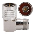 Pikkukuva 5 / 5: N-uros naar M-naaras 90 graden coaxiale adapter antenne adapter voor UHF-connector