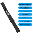 Miniatyrbillede 1 af 2: Udskiftningsrem TPE Smartwatch Rem Armbånd Armbånd Passer til Huawei Glory 3 (Sort)