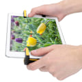 Miniatyrbillede 8 af 8: Tablet PC Kontinuerlig Optagelse Gamepad Fuld Beskyttelse Fire Fingre Betjeningsudstyr Gul
