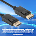 Pikkukuva 1 / 2: DisplayPort-urosliitin DisplayPort-urosliittimeen -sovitinkaapel DisplayPort-liitäntäkaapeli kannettavalle tietokoneelle, pöytätietokoneelle ja projektorille