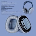 Miniatyrbild 6 av 8: Ersättningsöronkuddar Proteinläder Memory Foam Mjuka Andningsbara Hörlursöronkuddar för IOS Earbuds MAX Blå