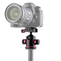 Miniatyrbild 1 av 6: Mefury Tripod Kulled med roterande panorama med 3 st 1/4\" till 3/8\" skruvadapter Röd