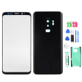 Miniatyrbillede 2 af 8: Telefon Bag Glas Cover Forreste Skærm Glas Linse Udskiftningssæt til Samsung S9+ G965(Sort )