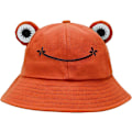 Miniatyrbild 1 av 4: Grodhatt Hink Solhatt för Kvinnor Grod Hinkhatt Sommar Orange