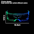 Miniatyrbild 2 av 5: Led-glasögon Ljus upp glasögon Led Visor Glasögon, Luminous Glasögon