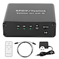 Miniatyrbild 2 av 8: SPDIF/TosLink Switch 3x1 Växlingsenhet med Fjärrkontroll 3 in 1 ut Switch 100V‑240V UK-kontakt