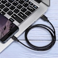 Miniatyrbilde 1 av 2: MICRO 3A 1m Fire-Core Pure Copper PVC Wire Fast Charging Cable Transmission Line