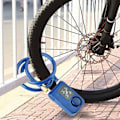 Miniatyrbild 6 av 8: Y787 Smart Alarm Lock AntiTheft Chain Lock för Cykel Grind Blå
