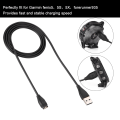 Miniatyrbillede 3 af 5: Sort 1m/3,3ft datakabel udskiftning USB opladerkabel til Garmin fenix5 5S 5X，forerunner935