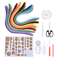 Pikkukuva 2 / 7: 14PCS Paper Quilling DIY -sarjat 6-värisillä Quilling-liuskoilla DIY-askarteluvälinesarja
