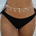 Miniatyrbilde 5 av 5: Midjekjede Krystall Mage Body Chains Måne Strand Mote Midje