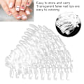 Miniatyrbild 7 av 8: 200 st falska nagelspetsar transparent nagelkonstfärg stil display spetsar nagelkonsttillbehör