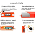 Miniatyrbild 4 av 5: Högkapacitetsbatteri för robotdammsugare, Litiumjonersättning för förlängd rengöringsprestanda, Lämplig för Xiaomi Roborock S50 S51 S55 och