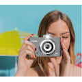 Miniatyrbild 4 av 5: Utsökta tillbehör inkluderade, Mini Digitalkamera med Lång Batteritid, 2.5k UHD Högupplöst Upplösning, 3-Hastighets Timer för Perfekta Bilder