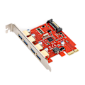 Miniatyrbillede 1 af 5: USB3.0 udvidelseskort 4-port adapterkort med SATA strømport til NEC Master Control D720201