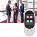 Miniatyrbillede 6 af 8: Sprog Oversætter Enhed 2.4in Touch Screen Real Time To Vejs Oversættelse Bærbar Intelligent Stemme Oversætter Hvid