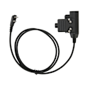 Miniatyrbild 2 av 8: Radio Headset Adapter Push To Talk Ljud Walkie Talkie Öronsnäcka Adapter Ersättning för Icom V8 V80 V82