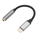 Pikkukuva 1 / 5: D0101 USBC Type C -sovitinportti 3,5 mm:n Aux-ääniliitäntään Kuulokkeet Kuulokkeet USB-kaapeli (harmaa)