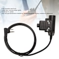 Miniatyrbild 7 av 8: U94 PTT-system Adapter 2-stifts M-huvud Dubbelkontakt Vattentät Push-to-Talk Headset Adapter för Motorola SV10 SV11 SV11D SV21