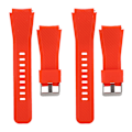Miniatyrbilde 2 av 2: 2 sett Twill Monokrom Miljøvennlig Silikonklokke Rem for Amazfit GTR Klokker Oransje