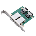 Miniatyrbillede 4 af 5: Dual Mini SAS 36P-26P SFF8087 til SFF-8088 Server Adapter Board 8088-8087 Konverter PCI Bracket