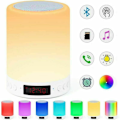 Miniatyrbild 1 av 5: Multifunktionell Trådlös Bluetooth-Högtalare, Touch-Kontrollerad Portabel Bordslampa med Färgglada LED-Ljus, Perfekt för Tonåringar och Vuxna, Hög