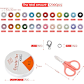 Miniatyrbild 2 av 5: Uniforma Runda Glaspärlor, 3 mm Diameter Flerfärgade Fröpärlor Kit Perfekt För Smyckestillverkning, Litet Pärlkit Erbjuder Mångsidighet För Diy Mini