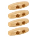 Pikkukuva 4 / 5: 50 kpl / erä Napit Puinen 2 Reikää Takki Duffeli Toggle Puu Torvi Ompele Neulonta Napit 30mm