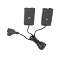 Pikkukuva 8 / 8: D-tap NP-F970 F570 F550 -akkukennodummy 2-in-1 DC-liitin LED-valo Digitaalinen kamera Akkukennodummy Atomos Ninja V -monitorille