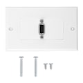 Miniatyrbild 1 av 5: VGA-uttag Väggmonterad Paneladapter Vägguttag ABS-material