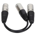 Pikkukuva 5 / 5: XLR-naaras - 2 x XLR-uroskaapeli Mikrofoni Stereobalansoitu liitäntäjohto ääniadapterille