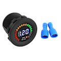 Miniatyrbild 1 av 5: 12 V Motorcykel Bil LED Digital Display Voltmeter Vattentät Spänning Voltmätare Mätare Svart Ny