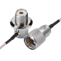 Miniatyrbild 3 av 5: 5M 16FT Koaxialkabel Koax UHF PL-259 Hane till Hona Adapter för Mobil Radioantenn