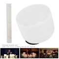 Miniatyrbilde 5 av 6: 8-tommers Note B Frosted Quartz Crystal Singing Bowl Meditasjonsmusikkinstrument BowlWhite