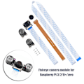 Miniatyrbillede 3 af 5: 5MP vidvinkel fisheye-kameramodullinse med  fyldlys til Raspberry Pi 2/3/B+/Zero