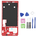 Pikkukuva 2 / 5: LCD-näytön etukehys älypuhelimen laitteille BlackBerry KEY2/KEYTWO/BBF100‑1/‑2/‑6 punainen