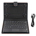 Miniatyrbillede 1 af 5: 7/8in 75-timers arbejdstid Bluetooth Touchpad-tastatur med beskyttende etui til Android/iOS/Windows