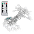 Miniatyrbild 4 av 5: 40LED Globe Ball String Lights 6M USB Dekorativa Hängande Ljus med 8-Läge för Inomhus Utomhus Varm Ljus