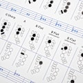 Miniatyrbild 5 av 8: Saxofon grepptabell Grundläggande guide Övning Jämförelsetabell Bärbar belagd papper