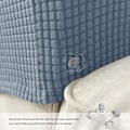 Miniatyrbillede 5 af 5: Sæt med 2 Jacquard Stretch Sofa Armchair Armrest Covers Anti-Slip Furniture Protector Armrest Slipcovers til Sofa Recliner