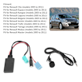Miniatyrbillede 6 af 8: 6-polet Bluetooth-lydkabel til bilstereo AUX-IN-adapter med mikrofon, der passer til Clio/Espace/Megane
