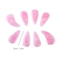 Miniatyrbild 6 av 8: 8 st Guzheng fingerpicks i silikonpolymer - Delikat, slät yta, elastisk, professionell Guzheng nagelskydd, persikafärg