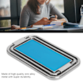 Miniatyrbillede 7 af 8: Finger Ring Mobiltelefon Holder Stativ 360° Rotation Metal Ring Spænde MultiAngle Håndgreb(Sølv )